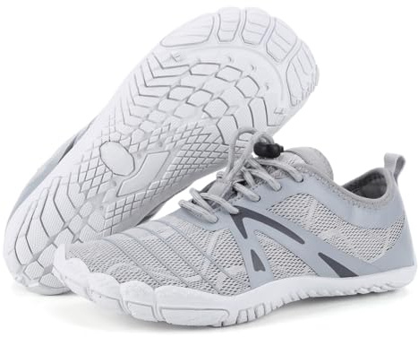Barfotaskor vandringsskor dam män, halkfria lätta unisex vattensportskor bred tå passform promenader löpning gym simma utomhus snabbtorkande lätt bekväma andas för höst vinter