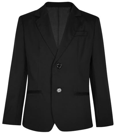 RUNQHUI Blazer Enfant Garçon Veste Smoking Manteau Costume Mariage Soirée Cérémonie 3-14 Ans