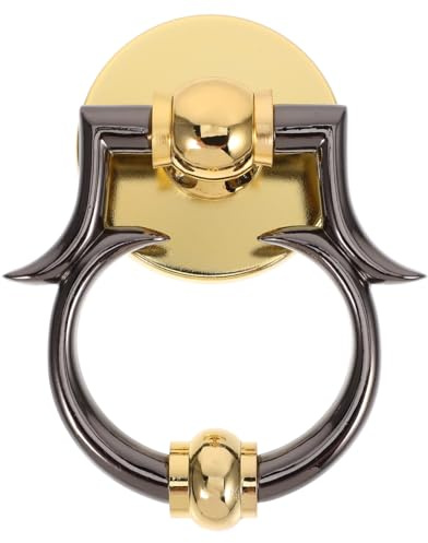 TOPBATHY Zinc Alloy Front Door Knocker Decorative Gate Knocker with Mounting Hardware European Minimalist Entry Door Pull Handle Welcome Door Accessories for Home Entrance 4.33 X 4.06 X 1.50 in