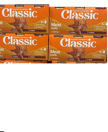 Butchers Classic Tinned Cat Food, Beef, Duck, Chicken in Jelly, 24 x 400g