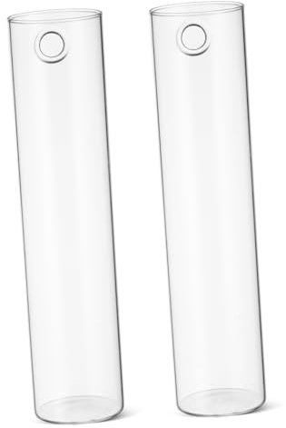 Toddmomy 2stücke Glaswandvase Zum Aufhängen Klare Zylindrische Pflanzbehälter Wandpflanzgefäße Für Innenräume Durchsichtige Vasen Für Zimmerpflanzen Heimdekore