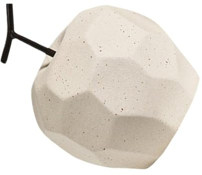 Alipis Unique Geometric Design Ceramic Apple for Family Friends Safe Gentle Touch Home Garden Decor