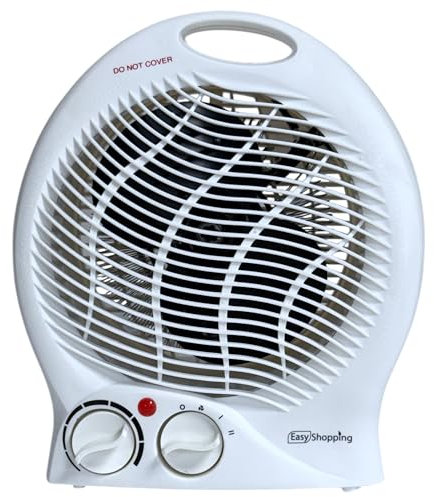 Easy Shopping® Fan heater with 2 heat settings 1000/2000W, Portable Electric heater, Heaters for Home & Office. Low Energy Usage |Perfect Electric Room Heater.