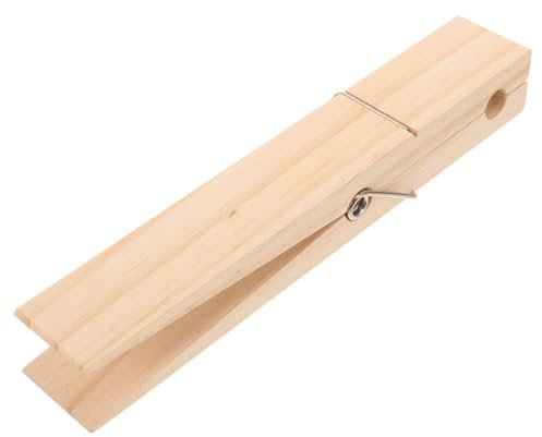 FONDOTIN Porte-Serviettes Peu Encombrant pour Buanderie Indispensables pour La Plage Pinces À Linge Géantes en Bois
