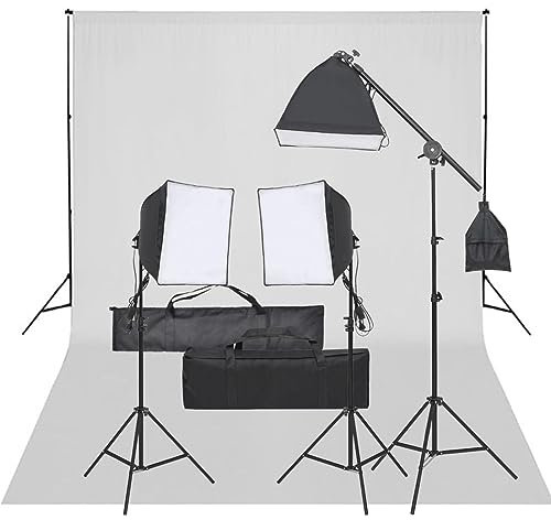 Kit de Estudio fotográfico con Set de Luces y Fondo, Xichuzi Fondo Fotografia Navidad N,Fondo Fotografia, Fotografia Accesorios, Kit Iluminacion Fotografia Kit Fotografia Estudio,