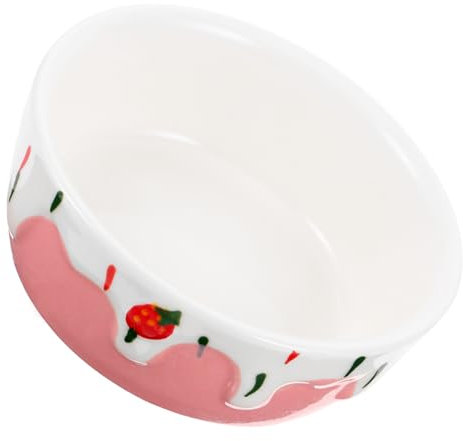 YARNOW Ceramic Pet Bowl for Hamster Food Bowl Hamster Feeder Food-grade Ceramic Material for Rabbit Food Usage in Pet Cage