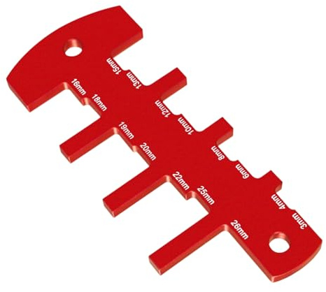 Yurosuis Jauge de Hauteur pour Scie - Jauge de Profondeur en Alliage d'Aluminium - Outil Traitement Doux avec Règle Mesure pour la Maison Projets Mesure Menuisier