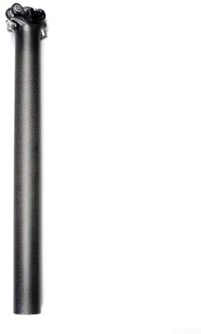 Volakebeing Tige de selle ultralégère en fibre de carbone 27,2 mm 31,6 mm 350 mm Tête droite T700 3K Finition mate pour vélo de route et VTT Noir (27,2 x 400 mm)