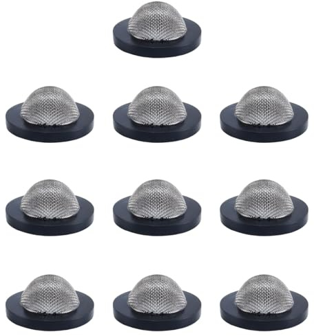Durlo Lot de 10 rondelles de filtre pour tuyau d'arrosage, joint en caoutchouc de 24 mm, pour pommeau de douche de 3/4 po