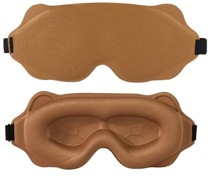 Antifaz for dormir rosa con contorno: protector ocular ajustable que bloquea la luz, diseño transpirable y cómodo for viajes(PURPLE)