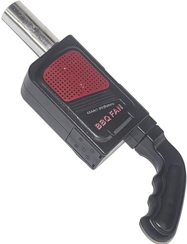 UKCOCO Ventilador de Barbacoa Manual Portátil Prensa Eléctrica para Exteriores, sin Batería, Agarre Cómodo, Soplador de Aire para Camping, Picnic y Parrilla, Herramienta para Encender