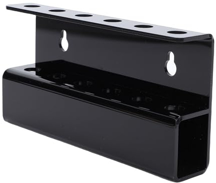 AUNMAS Soporte para Dardos Montado en la Pared, Decoración Acrílica, Soporte para Dardos, para 6 Jugadores (Black)