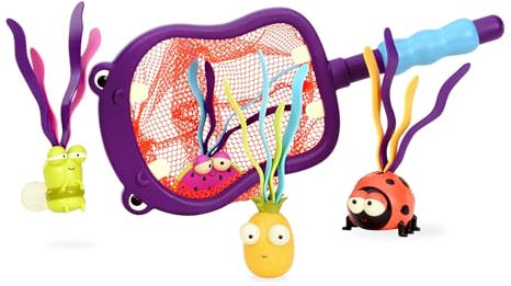 B. toys by Battat toys Hippo Tauchspiel Badewannenspielzeug Wasserspielzeug, Badespielzeug für Pool und Badewanne zum Tauchen Spielzeug für Kinder ab 3 Jahren B. Tauchset - Hippo