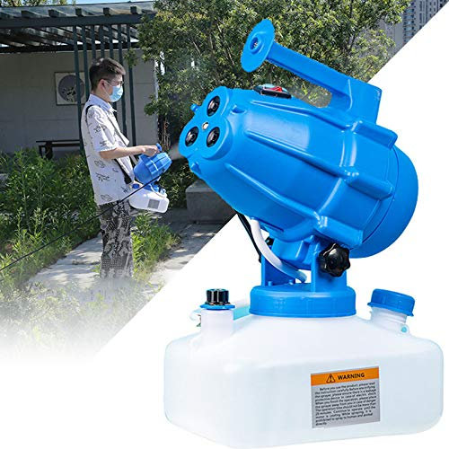 GBHJJ Nebulizador Desinfeccion Profesional, Nebulizador Ulv EléCtrico de 4.5 L, MáQuina de NebulizacióN PortáTil Inteligente, Pulverizador de Capacidad Ultrabaja para Higiene Interior/Exterior