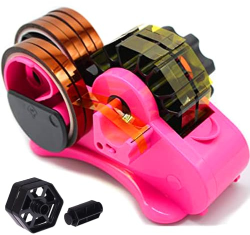 SHDSL Heat Tape Dispenser Sublimation - Multiple Roll Cut Heat Tape Dispenser 1 and 3 Core Double Reel Cores Sublimation for Heat Transfer Tape, Semi-Automatic Tape Dispenser with Compartment Slots