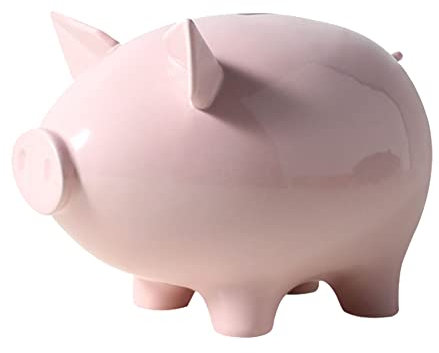 Huchas Originales para Niños Adultos, Infantil Hucha Cerdito, Personalizada Boda Hucha Grande, Cajero para Ahorrar, Originales Regalos para Parejas, Festivales, Alcancias para Adultos (rosaclaro)