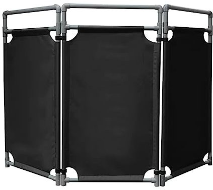 Zusammenklappbare Sicherheitsbarrikade, 3 Panels Sicherheitstor PVC-Rahmen Portable Barriere Tür Engineering Reparaturen Vorsicht Barrikade Für Crowd Control (Farbe : Schwarz, Größe : 175x100cm)