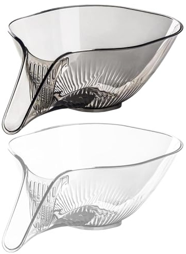 Panier de Vidange Multifonctionnel pour Évier de Cuisine - Passoire avec Support pour Fruits et Légumes [1/2 Pièces]