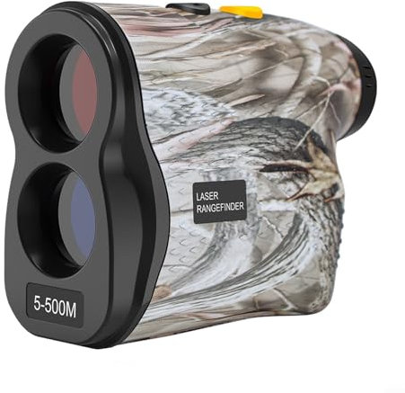 PETSTIBLE Télémètre, télémètre laser de 500 m, verrouillage du drapeau de haute précision, télémètre professionnel de chasse, grossissement 6x