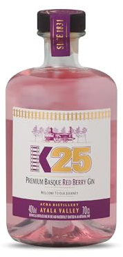 Destileria Acha - Ginebra K-25 (ROSA PREMIUM BASQUE RED BERRY GIN K-25)