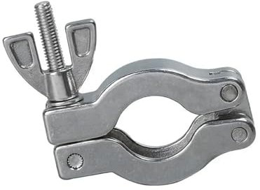 BIANMTSW KF Vacuum Clamp Stainless Steel Aluminum Alloy Buckle O-Ring Center Bracket Blind Plate Caliper KF16 KF25 KF40 KF50 (Aluminum KF50)