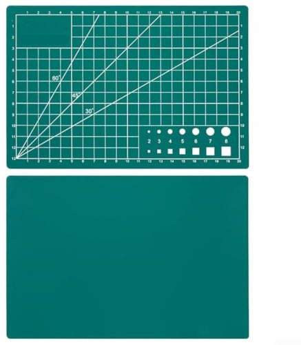 DAZZLEEX Tappetino da taglio ispessito, formato A3/A4/A5, per incisione, tappetino da taglio, double face, perfetto per strumenti da cucito e intaglio (A5 verde)