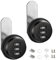 Jortmrd 2Pcs Serrure Code Boite Aux Lettres 20mm Barillet Boite Aux Lettres Code Verrouillage, 3 Code à Chiffres Combinaison Serrure Pour La Boîte Aux Lettres Du Tiroir (5-12mm)
