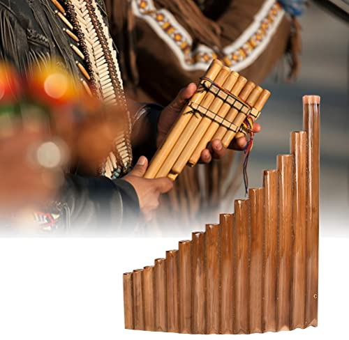 TBEST Pan REPES, Pan -Flöte 15 Rohre G Key Bambus Pfanne Flöte Chinesische Traditionelle Musikinstrumente Pfanne Pan Pipes (Rechte Hand)