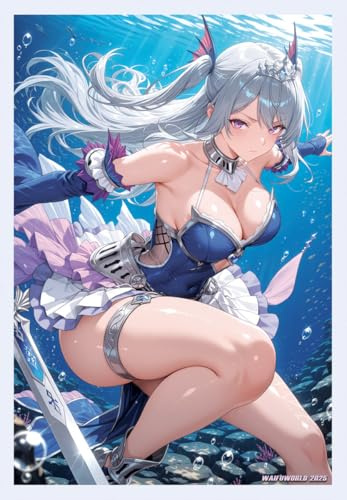 WAIFUWORLD SHOP YGO Kartenhüllen | Sammelkarten Hüllen á 60 Stück | Motiv Tearlaments Scheiren | Japanese Size Hüllen kompatibel mit TCG Karten | Anime Card Sleeves mit Holo-Effekt | 6,3x9 cm
