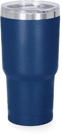 Vaso Térmico Personalizable con Foto y Texto, 530 ml, Acero Inoxidable, Doble Pared, 8,7 x 17,5 cm (Marino)