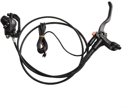 Honseadek Construcción: hidráulico de 140 mm/160 mm más palanca de cambios trasera E-para freno de disco delantero de bicicleta con control eléctrico de aleación de 160 mm/1 para alimentación de