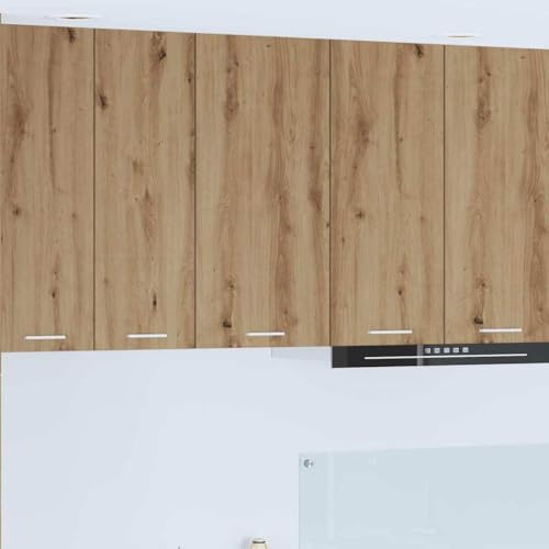 Teenpull Hängeschrank Küchenschrank Modern, Artisan-Eiche & Weiß, Holzwerkstoff mit Tür, Aufbewahrungsschrank Vorratsschrank, 40x31x80 cm für Küche Esszimmer, Buffetschrank Stauraum