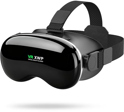 XWP Gafas VR, De Realidad Virtual 3D para Teléfonos, Compatible con iPhone & Android (4.7–7.0), con Lentes HD, Aprendizaje, Juegos Y Películas, Regalo De Cumpleaños para Niños Y Familia