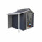 Gardiun Caseta Metálica Nottingham con Porche 3,78 m² Exterior 293x129x229 cm Acero Galvanizado Gris Antracita