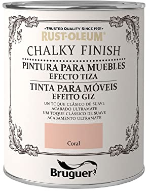 XYLAZEL Pintura Efecto Tiza Chalk Paint Rust-Oleum 125 mL, Coral