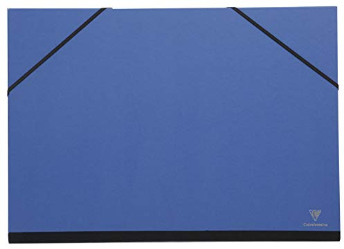 Clairefontaine 144602C ritmaya med elastiskt band, praktisk och robust, 26 x 33 cm, 1 st, mörkblå