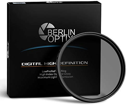 Berlin Optix Variabler Premium CPL Pol Filter 62mm ∙ Zirkularer Polarisationsfilter für hohe Bildqualität ∙ Klare Entspiegelung Ihrer Aufnahmen