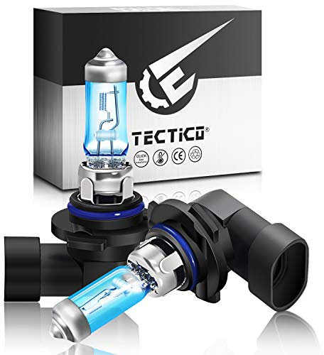 TECTICO HB4 9006 Nebelscheinwerfer Halogen Birne 12V 55W Warmweiß +130% Ultra Heller Fernlicht Abblendlicht Auto Lampe Ersatz, 2 Stücke