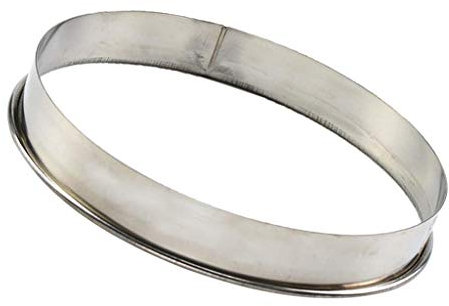 Biscuit Cutter Circle Pastry Cutters Stainless Steel Baking Metal Circle Ring Molds for Muffins Pizza - Silver, 7inch