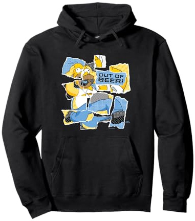 The Simpsons Homer Simpson Out of Beer All Torn Up Sudadera con Capucha