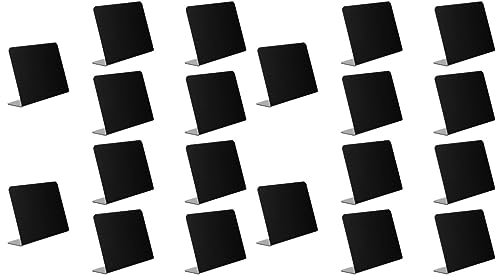 NUOBESTY 20 Stk Etikett Tafelzeichen kleines Tafelschild Pflanzen-Tag Essen Embleme Desktop-Messageboards Mini-Tafelschilder Miniatur das Schild schmücken kleine Tafel Nachrichtentafel PVC