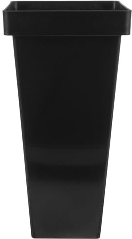 POPETPOP Black Plastic Umbrella Holder Bucket for Hallways and Doorways Simple Creative Umbrella Organizer with Useful Space the Bottom to Store Efficiently