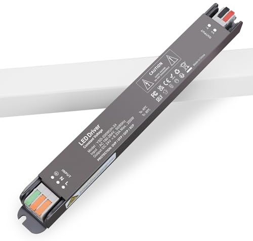 YAYZA! LED Trafo 24V 200W, LED Transformator 200W AC 230V auf DC 24V 8.3A | LED Netzteil Gleichstrom Niedervolt Treiber Konstantspannung Driver