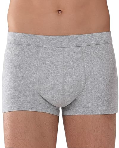 REELINDRY Calzoncillos tipo bóxer lavables para incontinencia para hombre, protección a prueba de fugas, 65.2 g, absorción ligera, control de vejiga, 1 paquete (gris claro, M)