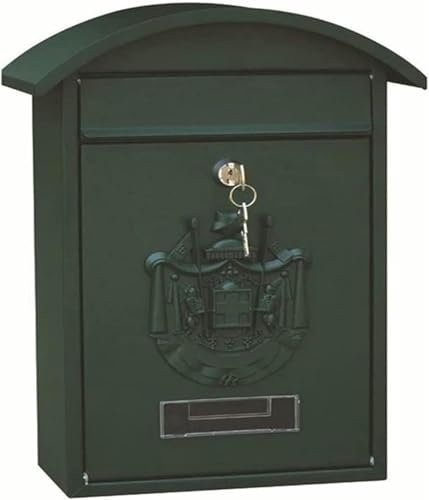 FLTRGO Außenwall -Mailbox, Aluminium -Mailbox, Retro -Stil, Vintage, Europäer, Outdoor, Wall Mailbox, Safe, Sperre, Sicher Und Wasserdicht ~///