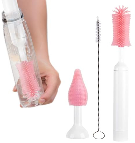 Electric Baby Bottle Brush Set, Portable & Practical, 24cm/9.45 Inches, Waterproof Bottle Washer, Automatic Cleaning Brush, Safe & Versatile Use, For Women Mom Home Kitchen