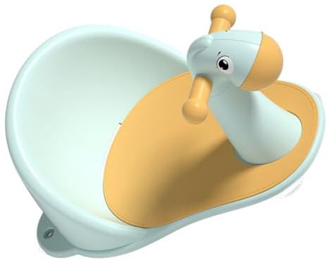 Badewannensitz für Babys und Kleinkinder mit Saugnäpfen aus Pp | Umfassende Umrandung, Stabile Sitzfläche, für Babywanne, Passend für Dusche und Bad