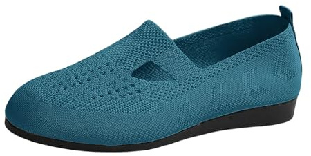 Prodotto categoria Women's Casual Shoes - Titolo Pretty Ballerinas Scarpe da Donna Stile Medievale estive comode in Velluto Larghezza H Tradizionali Eleganti Sneakers (Dark Blue, 43)