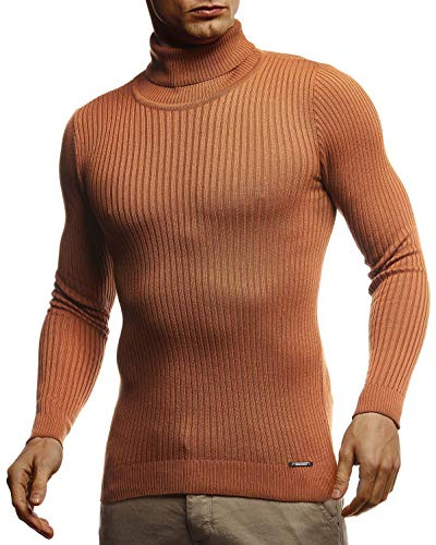 Leif Nelson Dolcevita Maglione Uomo Felpa a Maglia LN-1670