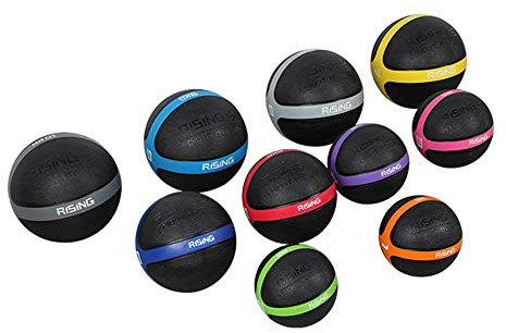 Hua Medizinbälle Farbige Gummi Medizinball, Hohe Elastische Gymnastikball, Sportstudio Im Haus Muskelkrafttraining, 1kg, 2kg, 3kg, 4kg, 5kg, 6kg, 7kg, 8kg, 9kg, 10kg (Size : 4kg/8.8lb)